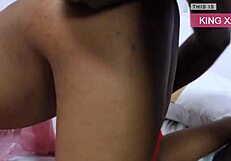 African Teen Rides Big Black Cock Doggystyle