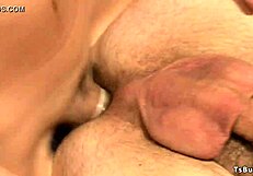 Shemale Catches Roommate Masturbating And Joins In Anal Fun