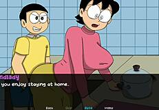 Dickmon part 2 featuring cartoon milf in anime game