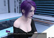 She says, 'I'm stranded in space with this emo girl opening up her big tits.'