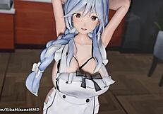 just chilling with pekomama mmd r-18 virtual youtuber doing a sexy connection dance
