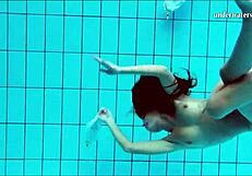 Nata, Hot Hungarian Babe, Swims Naked in Public. Her Tight Petite Body Gets Wild Outdoor Action!