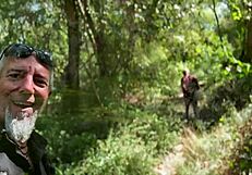 the mountain makes us horny, so we blowjob and lick each other bent over