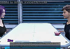 She says, 'I'm stranded in space with this emo girl opening up her big tits.'