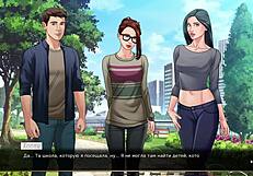 Complete gameplay with whore fucking in anime hentai red string part 9