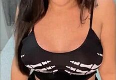 Brunette Babe Feels Intense Pleasure Showing Off And Using Dildo On Her Pussy