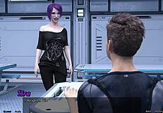 She says, 'I'm stranded in space with this emo girl opening up her big tits.'