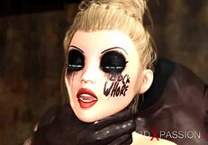 Blonde whore craves black cock in doggystyle.