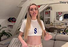 Emily Belle at Euro 2024 Football! 4on1 Gangbang with Anal DP, Facials, and Cum Swallow!