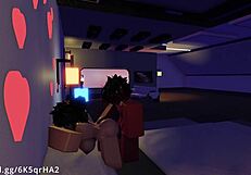 Demon slams into a hot fan with hardcore missionary fucking on Roblox