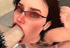 big breast doctor with old men