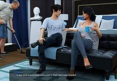 milfy city ep 38, stepmom lets me peek at sara's panties! 😏