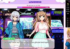 Vtuber LewdNeko With Huge Tits Plays Lewd Idol Game