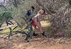 Miss Alessandra so horny she fucks Jesus Reyes outdoors