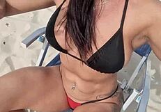 Latina Sucks Monster Cock Before Anal on Copacabana Beach