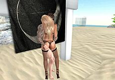 Blonde whore gets licked and fucked doggystyle intensely