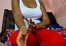 Indian stepsister plays with toys in Hindi roleplay