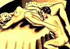 Bold vintage erotic animation scenes.
