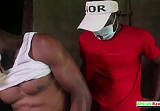 african raw threesome public fuck in abandoned house