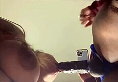 i watched this full blowjob scene with my cheating girlfriend and her cumshot, it was so sloppy!