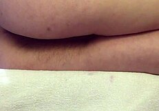 Very Hairy Pussy PULSATING Close Up in Real ORGASM