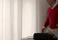 Old4K Ellen Jess was lost until a kind man helped with anal