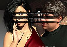 Anna In Exciting Affection Se2 - Ep 60 Sexy Red Dress And Black Stockings