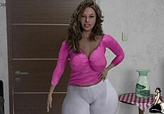 Hey, wanna see me spoil my thick stepmom? Her big booty needs my special touch today!