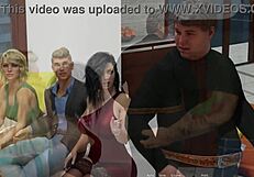 Anna In Exciting Affection Se2 - Ep 60 Sexy Red Dress And Black Stockings