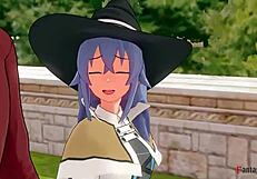 अरे लड़के, देखो एरिस रॉक्सी को ऐक्शन में पकड़ती है और 3डी कार्टून फन में जुड़ती है!