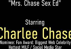 I cum on charlee chase's boobs in classroom.