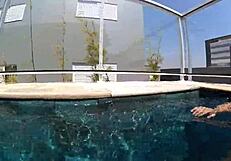 married woman fucks unknown employee in pool!