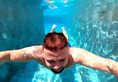 married woman fucks unknown employee in pool!