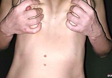 Girl fucks in various poses and cums on pussy