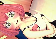 Anya finishes exercises and gets hot 😈