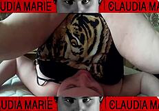 Stuffing panties deep in her pussy?