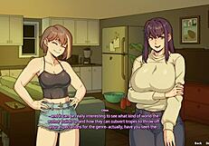 Big Tits Futa and Sexy Bestie in Hentai Gameplay with Toys