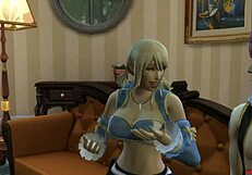 Fairy tail lucy gets fucked by natsu with big tits and cum