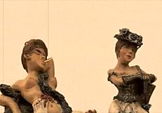 Vintage illustration of antique anime hentai