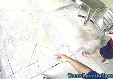 Teen Gets Jizzed For Money Outdoors