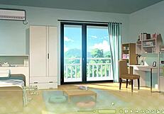 in summer clover harem hentai game ep 4, cute teen gets caught in anime style