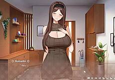 in summer clover harem hentai game ep 4, cute teen gets caught in anime style