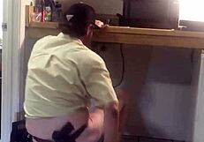 Gay Plumber Caught With Dildo Masturbating His Big Cock