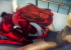 i’m obsessed with asuka femboy swallowing cum in japanese anime porn