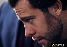 student getting fucked by teacher and principal in classroom 😈