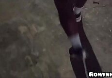 Well-endowed guy fucks stranger without condom in Rio house