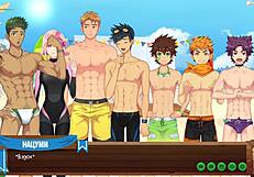 I play games with my young friend