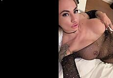 Big milkers barely hidden under tiny top in sneaky pov.