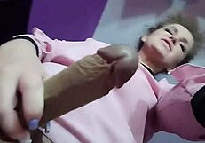 sexy secretary humiliates with feet licking and toys