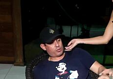 watch the latina get anal creampie while playing pool with cuckold